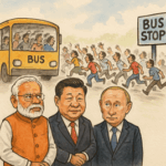 CHINA COURTS. THE U.S. WHISPERS. RUSSIA WAVES. MODI LOOKS LEFT, THEN RIGHT—WHERE’S THAT BUS?
