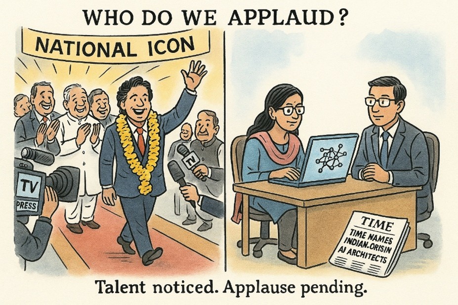 When the World Applauds Our Minds, and We Look Elsewhere