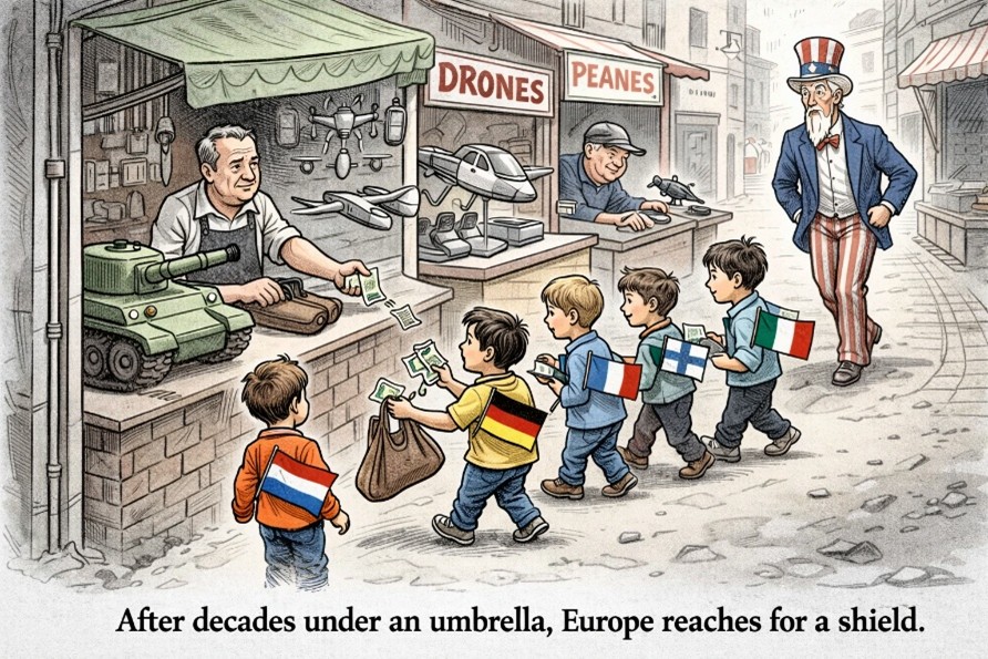 Europe Watches Ukraine — and Rearms Not ambition, but anxiety is driving a historic military shift