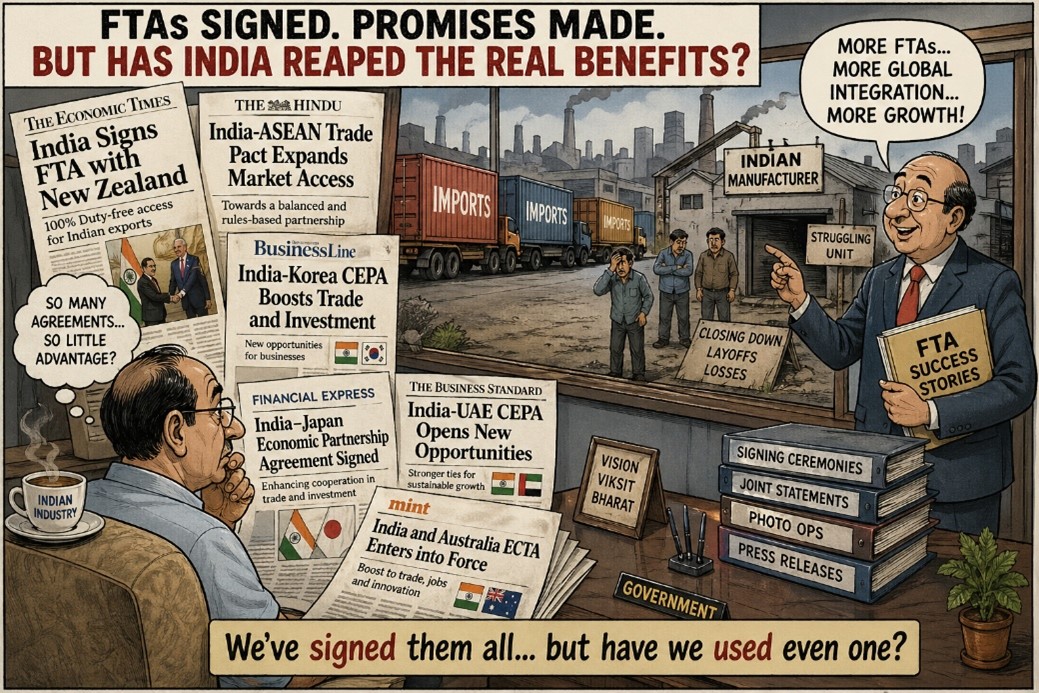 The FTA Illusion: From New Zealand to ASEAN, Why India Must Rethink Trade Agreements